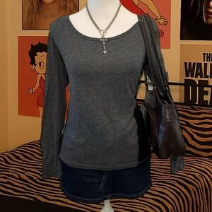 American Eagle Outfitters Dark Grey Long Sleeve Top – S ‎